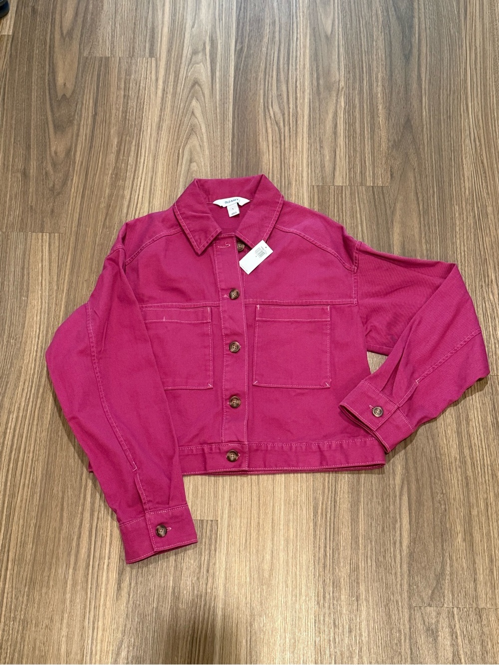 Old Navy Women's Fuchsia Utility Jacket
